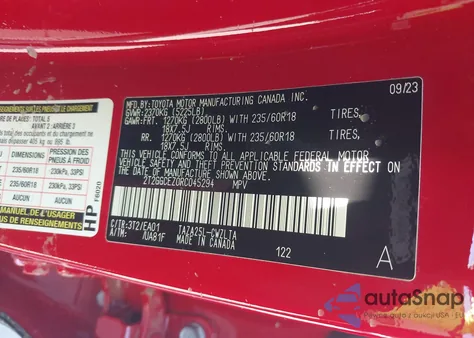 2024 Lexus Nx 350 Premium z USA, uszkodzony, nr VIN 2T2GGCEZ0RC045294